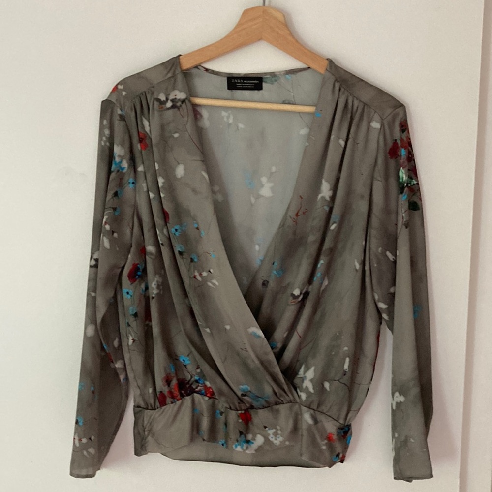 Zara low cut blouse